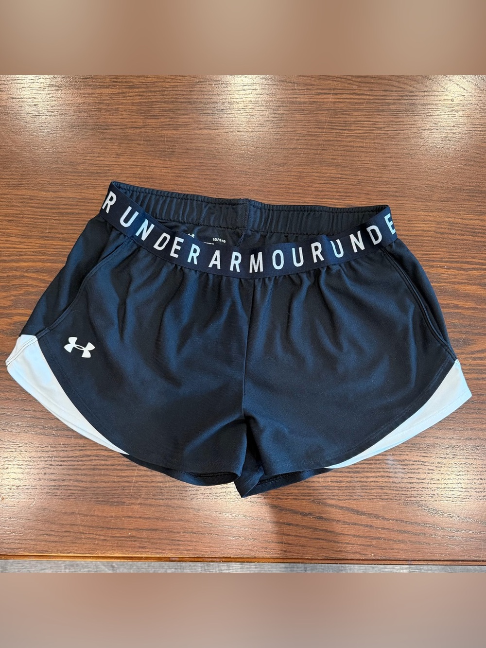 Under Armour Black Women's Athletic Shorts with Branded Waistband